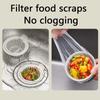 Drain Basket with Handle Kitchen Sink Strainer Food Slag Strainer Drain Trap Convenient Creative  Kitchen Supplies