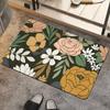 Rendering Flower Toilet Decorative Floor Mat Absorbent Bathroom Floor Mat Diatom Mud Floor Mat Absorbent Floor Mat Toilet