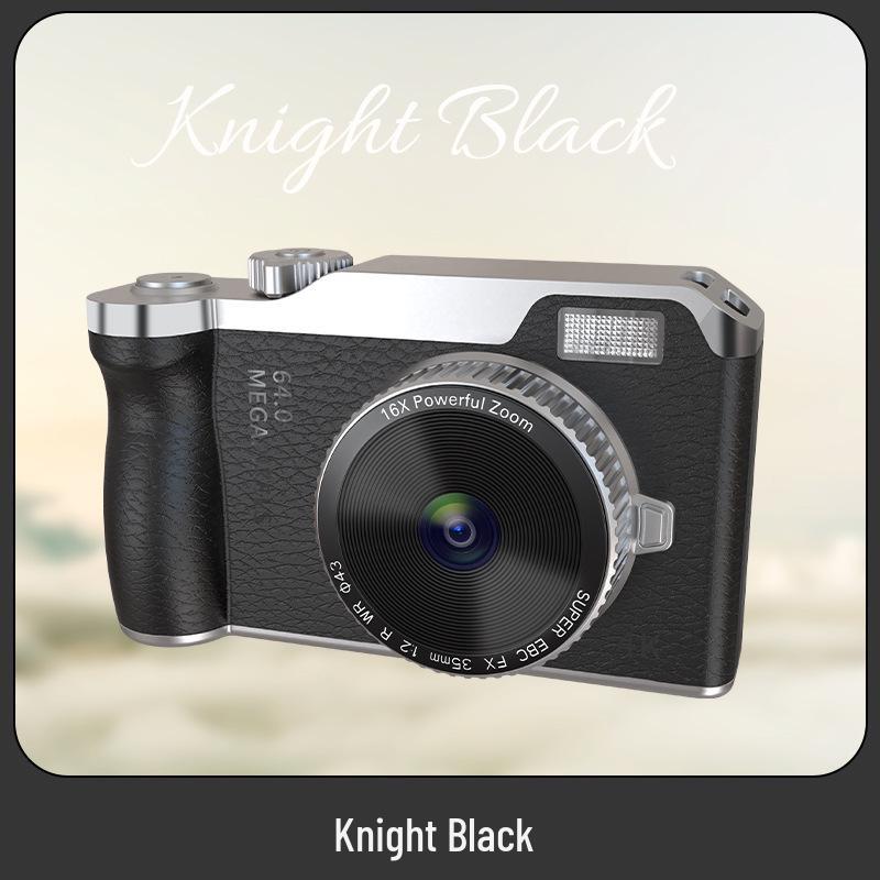 Retro 4K HD Digital Camera for Kids - Entry-Level with Telephoto Lens