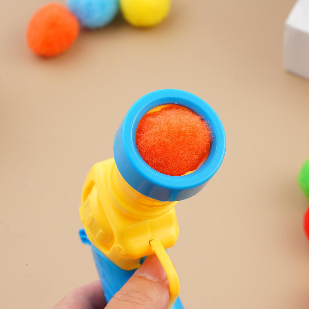 Cat Plush Toy Gun Plush Launcher Silent Interactive Tool Mini Shooting Gun Games Stretch Plush Ball for Toys Pet Supplies