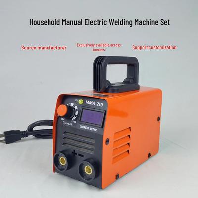 US Standard MMA250/300 Portable 220V Inverter DC Arc Welding Machine Set for Small Household Use