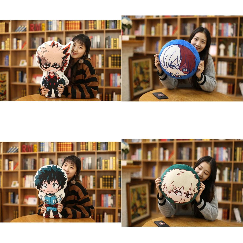 Cozy My Hero Academia Pillow Cushion Featuring Midoriya Izuku And Bakugou Katsuki Designs