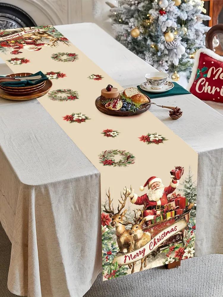 Table track 35x180 cm polyester anti-slip coating multi-colored