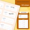 Waterproof Self-Adhesive No-Trace Label Stickers for Household Organization