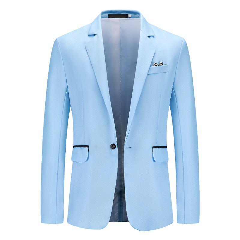 Chaqueta de traje casual para hombre estilo coreano sin plancha