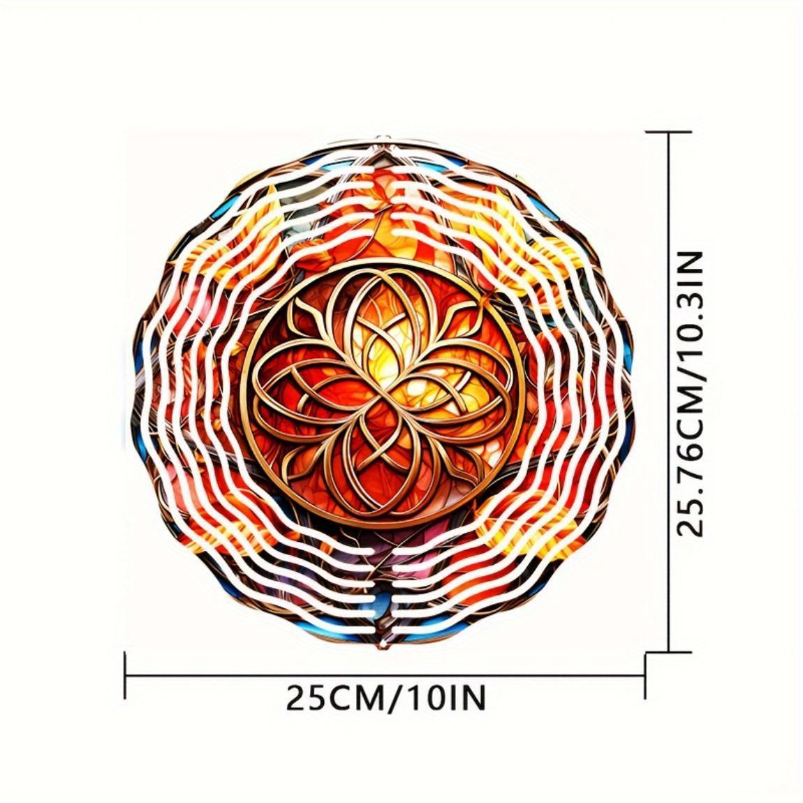 

10-дюймовий підвісний вітряк з гачком, що обертається на 360 градусів, для прикраси балкона та саду, весняно-літній вуличний декор