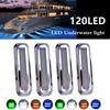 120LED Boat Yacht Lamp Stainless Steel IP68 Stern Transom Lamp Sailing Signal Marine Underwater Light  Red Green Blue White
