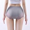 Bragas de satén de lujo para mujer, bragas de encaje sexy de verano con control de barriga, cintura alta, entrepierna de algodón de talla grande, calzoncillos transpirables, ropa interior de lencería