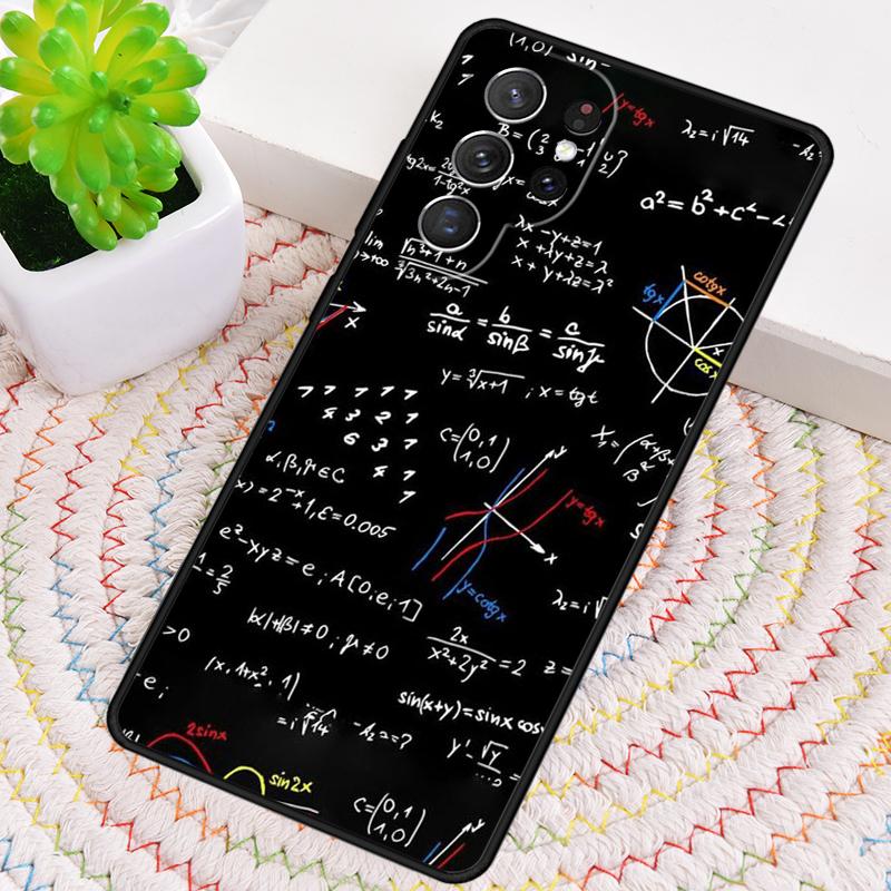 Funny Math Science Physics Symbol Phone Case for Samsung Galaxy note 10 pro S26 Ultra S23 S24 FE S25 S21 S22 PLUS Cover