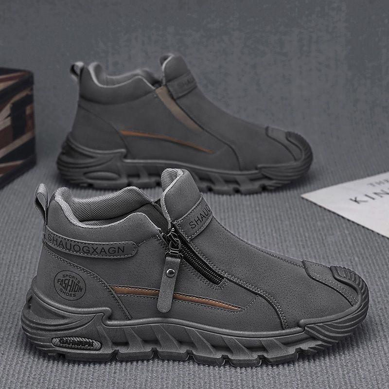 

Labor Insurance Shoes Men s Autumn New High-top Work Anti-slip Wear-resistant Worksite Sports Casual Martin 40