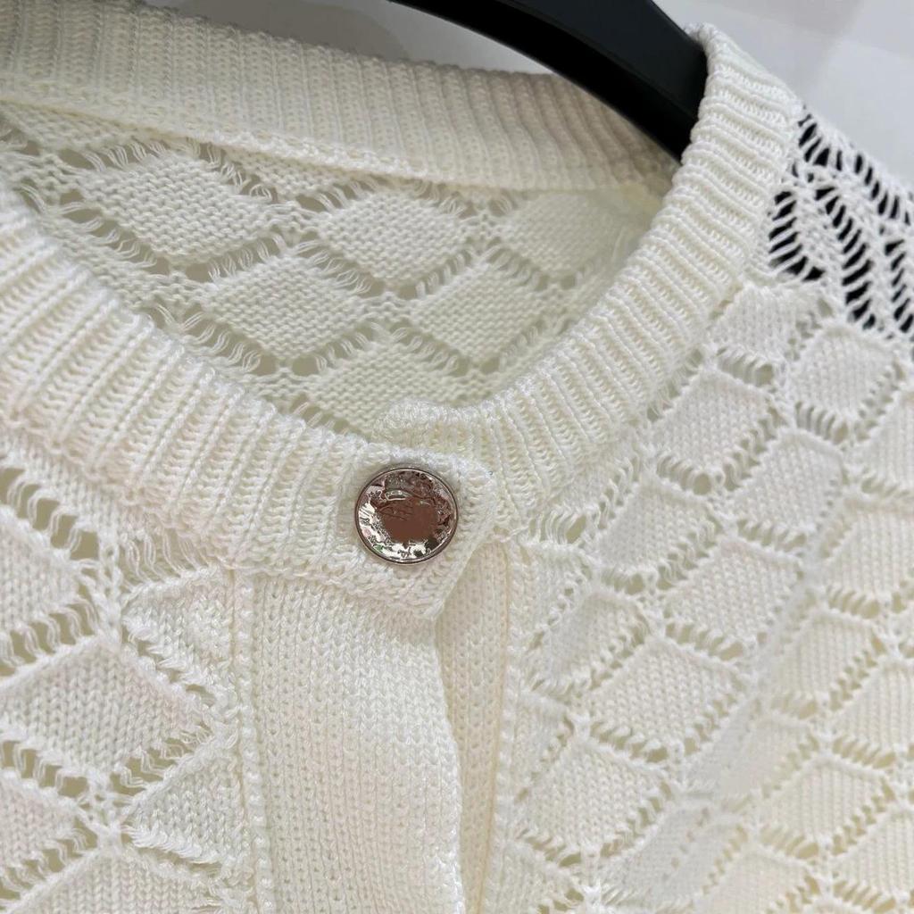 Trendy Knit Nan You Ou Rhombus Hollow Raglan Sleeve Cardigan - New Autumn Collection
