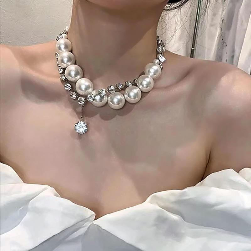 Halskette Bronze Alt Retro Nische Designgefühl Personalisierte Schlüsselbeinkette