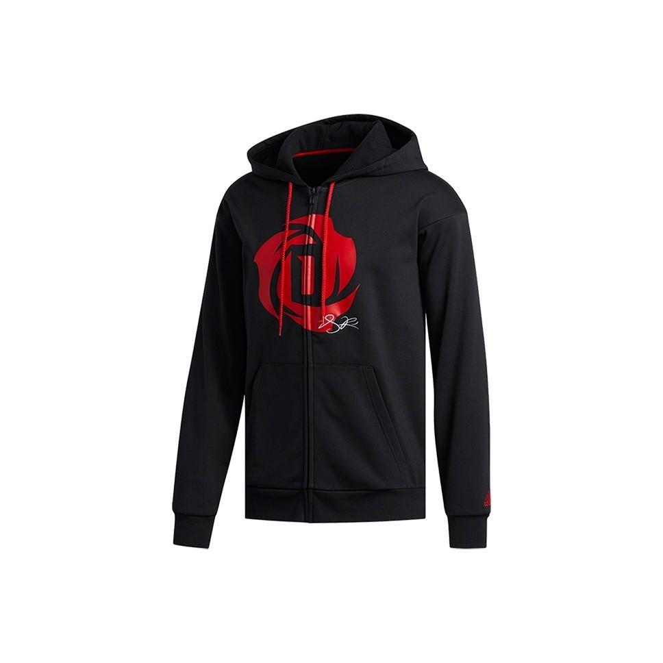 

adidas Rose Hoodie Basketball Sports Hooded Jacket Men s Black S