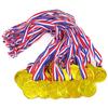 Children Plastic Gold Silver And Bronze Medal With Hanging Ropes For Sports Events And Party Gifts