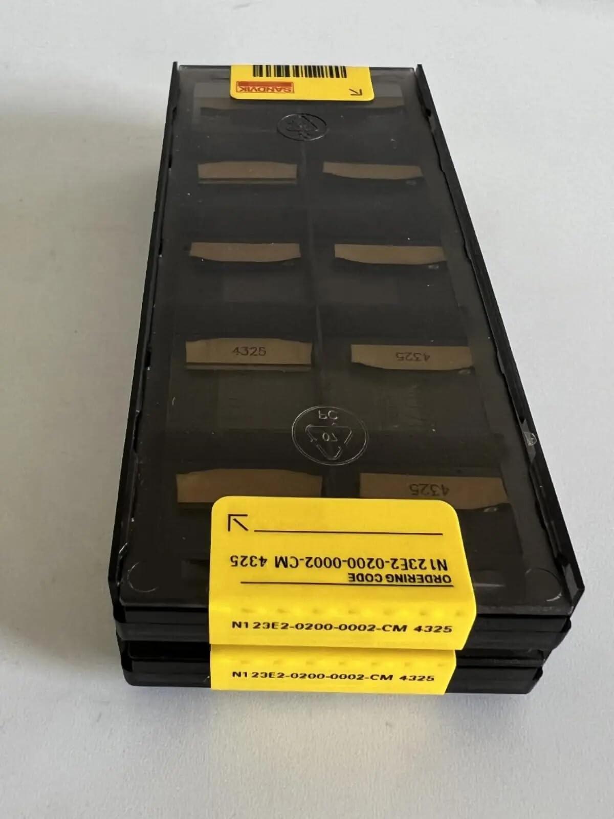 

Original Sandvik / N123E2-0200-0002-CM 4325 /Carbide CNC Blade 10 PCS