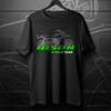Black Men's and Women's T-shirt For Kawasaki F8 Bison 250 1971-1973- Motorcycle