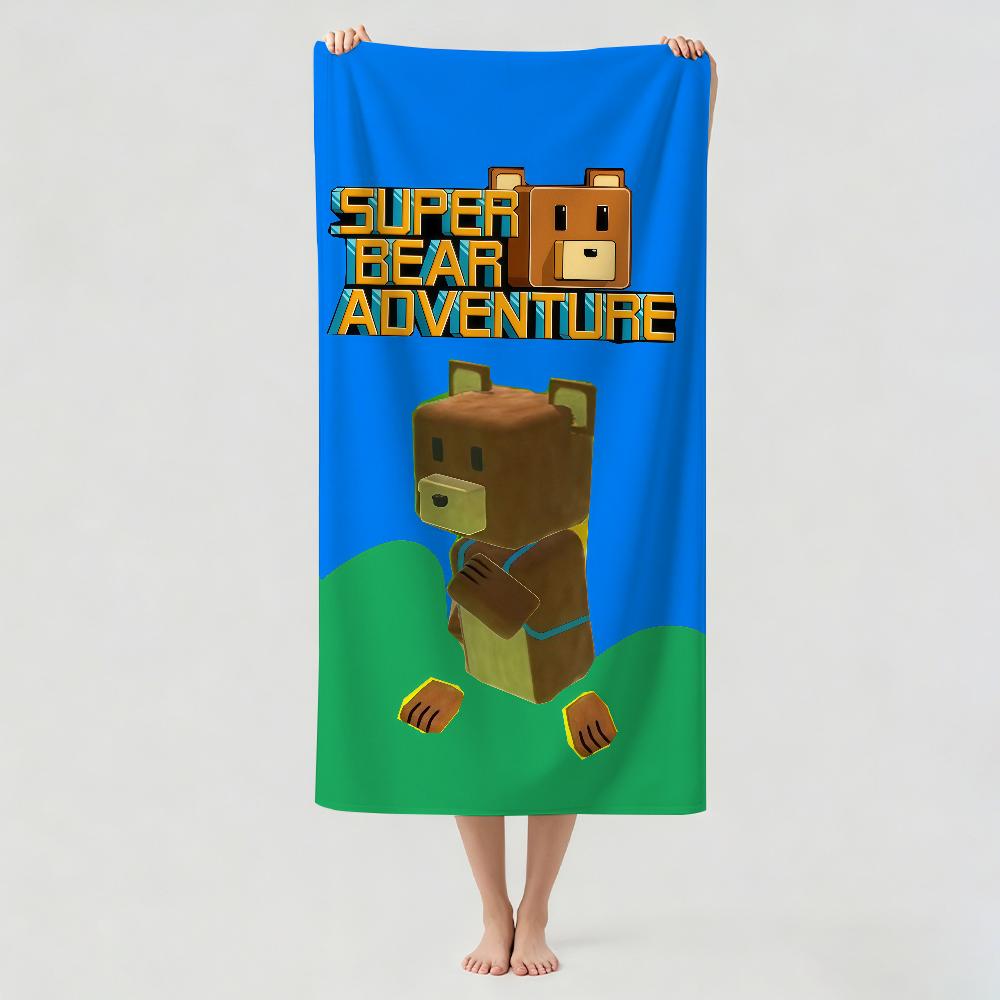 Spiel S-Superbär A-Abenteuer Handtuch Trocknen Badetuch Anwendbar Für Leichtes Schwimmen Camping Yoga Strand Aus