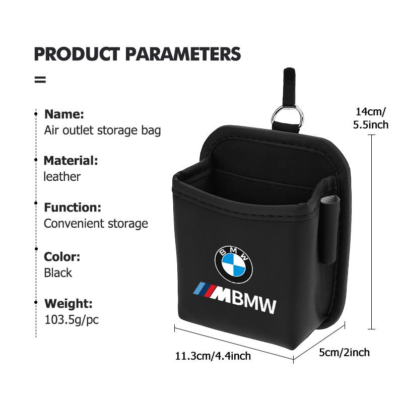 Car Air Outlet Storage Organizer Box Hanging Phone Holder Pocket For BMW Performance X1 M3 M6 F01 F02 E34 E36 E60 F10 F20 X6 IN1