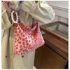Korean Style Leopard Print Canvas Tote Bag Large Capacity Crossbody Shoulder Bag