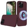 For iPhone 16 Pro Magnetic Case Shockproof Liquid Silicone Phone Cover
