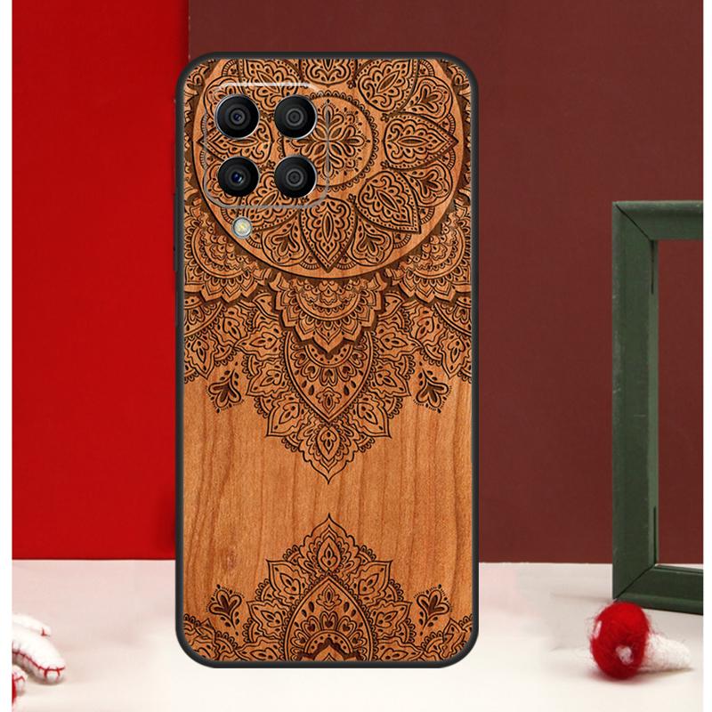 

Деревянный чехол с цветочной мандалой для Samsung Galaxy M54 M34 M14 M35 M56 M12 M06 M32 M52 M55 M15 M11 M13 M16 M36 M31 M53 Samsung M16