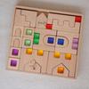 Transparent Rainbow 3D Building Blocks: Educational Acrylic Cubes for Children