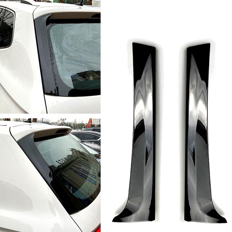 1 pereche, negru lucios, spoiler lateral pentru lunetă, capac pentru aripi laterale pentru VW Tiguan MK2 2017-2021