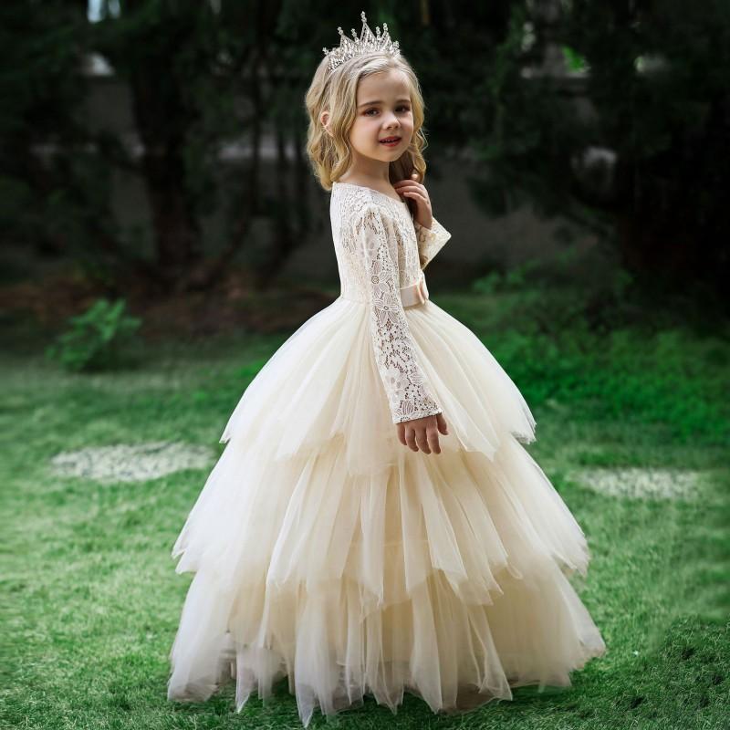 Formelles Kleid für Mädchen Geburtstag Klavieraufführung Hochzeitsfeier Brautjungfer