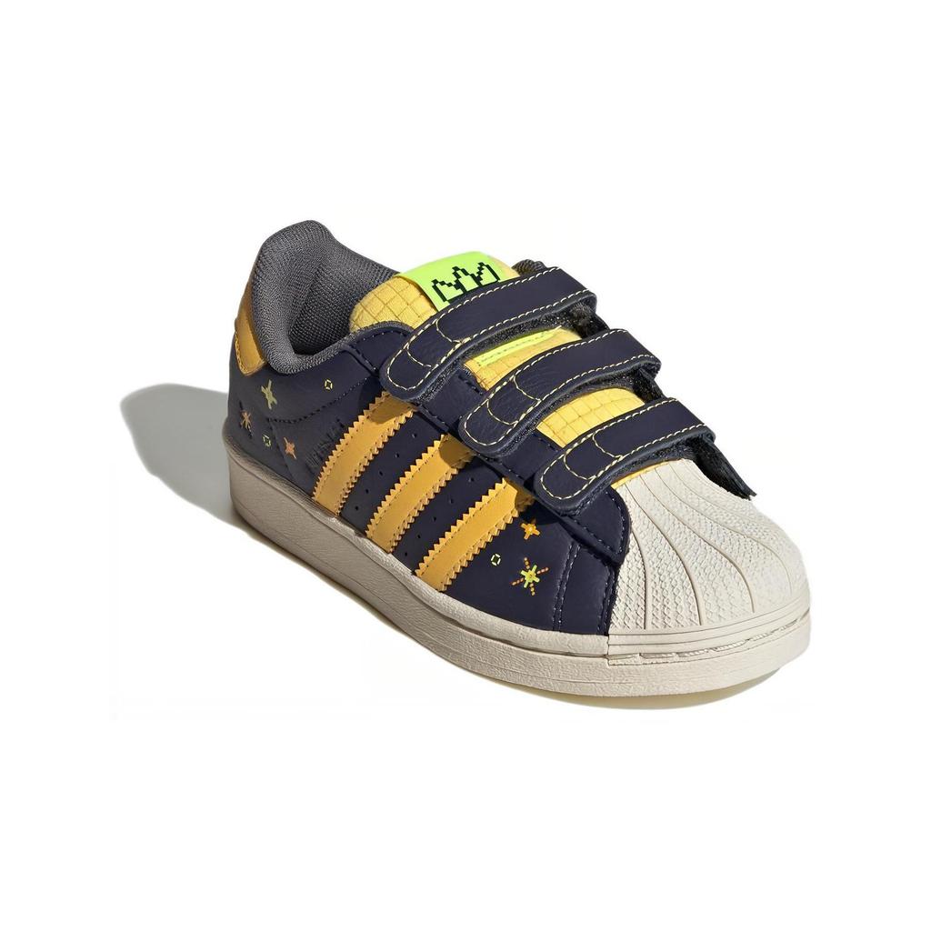 Adidas Originals SUPERSTAR COMFORT CLOSURE Cushioning Abrasion Resistant Breathable Low top Kids' Skateboarding Shoes IF4321