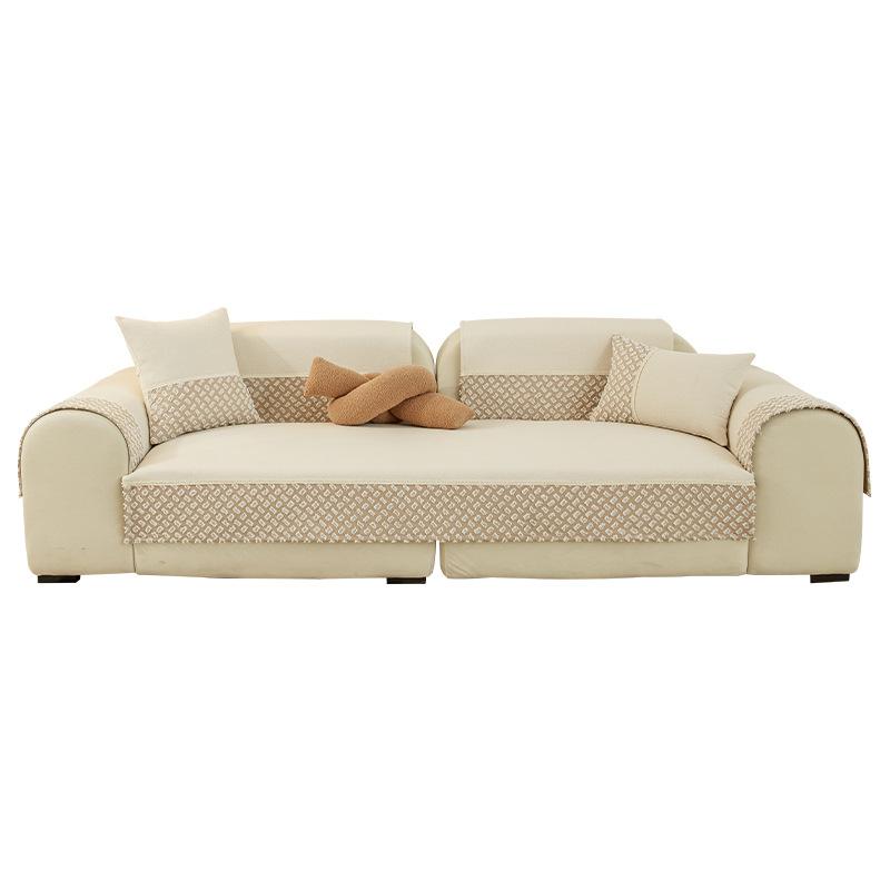 

Французская диванная подушка из синели, универсальные нескользящие подушки для сидений на четыре сезона, легкий роскошный чехол для дивана, тканевый чехол 70*70