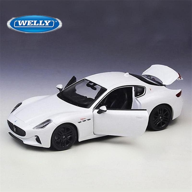 Welly 1/24 Maserati Granturismo Folgore 2023 Coupé Legierung Sportwagen Modell Diecasts Metall Rennfahrzeuge Automodell Kinderspielzeug Geschenk
