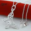 Butterfly Necklace Women Hollow-Out Pendant Elegant Dainty Jewelry for Daily