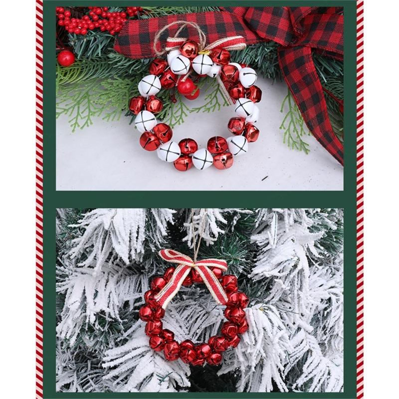Weihnachtsglocke Hängedekoration 12 cm Weihnachtsbaum Metallglocke Schmuck für Haustür Kaminsims Festival Feier
