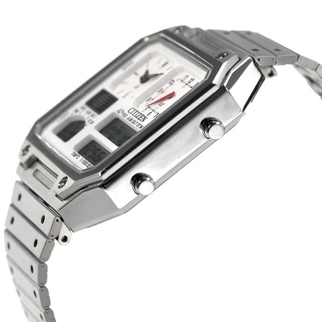 Citizen Record Label Thermo Sensor Ana-Digi Watch JG2120-65A Silver