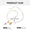 Vintage Style Crushed Stone Neck Chain Waterproof Stainless Steel Necklace With Sea Themed Charms for Daily Wear Travel