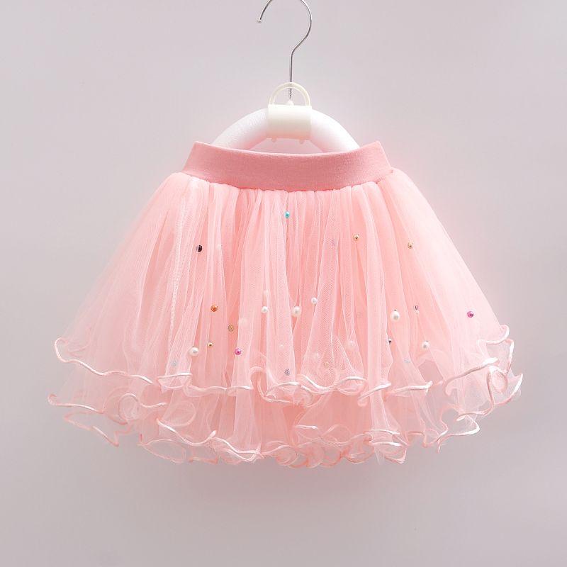 Girls' Half Skirt Versatile Baby Children's Fluffy Gauze Skirt Princess Dance Short Skirt Summer