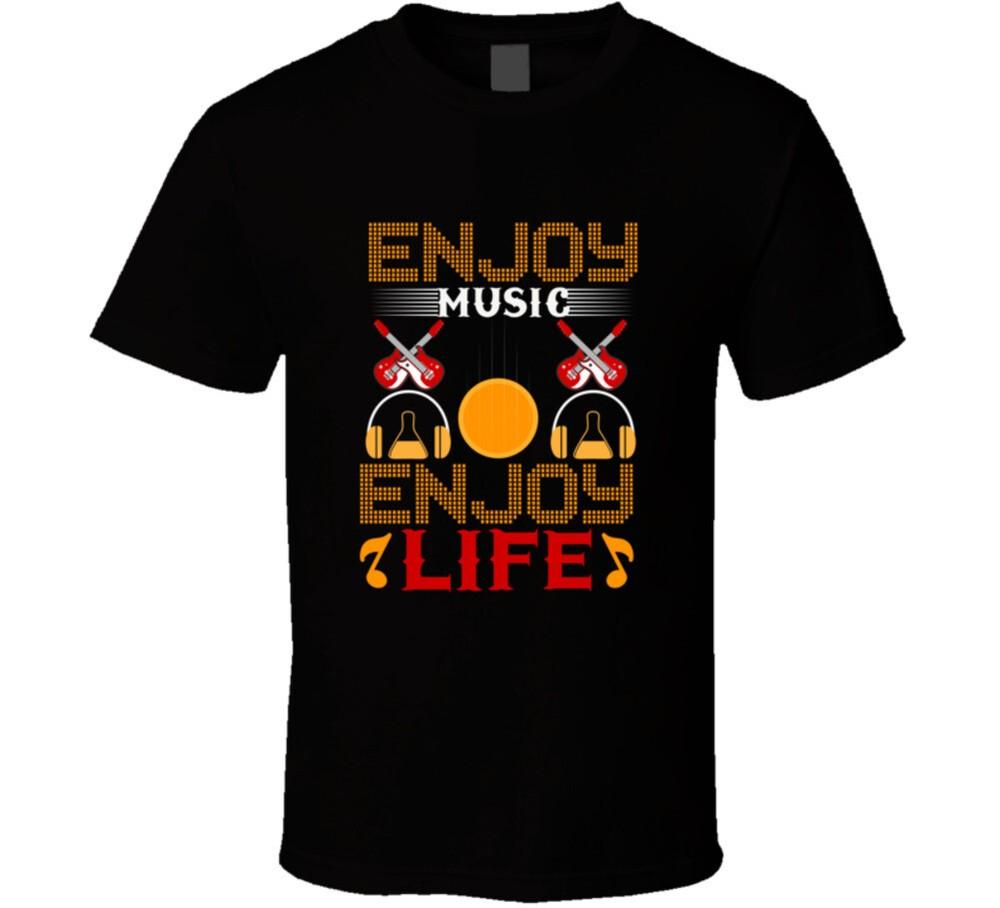 Enjoy Music Enjoy Life - Cold Springs Designs Gift Rock N Roll T-Shirt