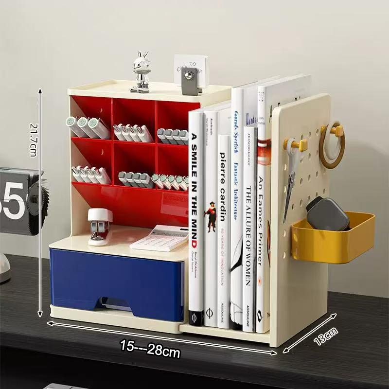 Large-Capacity Pen Holder Storage Box Retractable Desktop Storage Box High-Value Pen Barrel Light Luxury High-End Feel