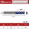 Tiangong 68° 4-Flute Carbide CNC End Mill for Stainless Steel
