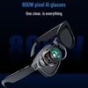 AI Smart Photo Glasses M01Pro: Voice Assistant, Image Recognition, Translation, Bluetooth, 800W Pix.
