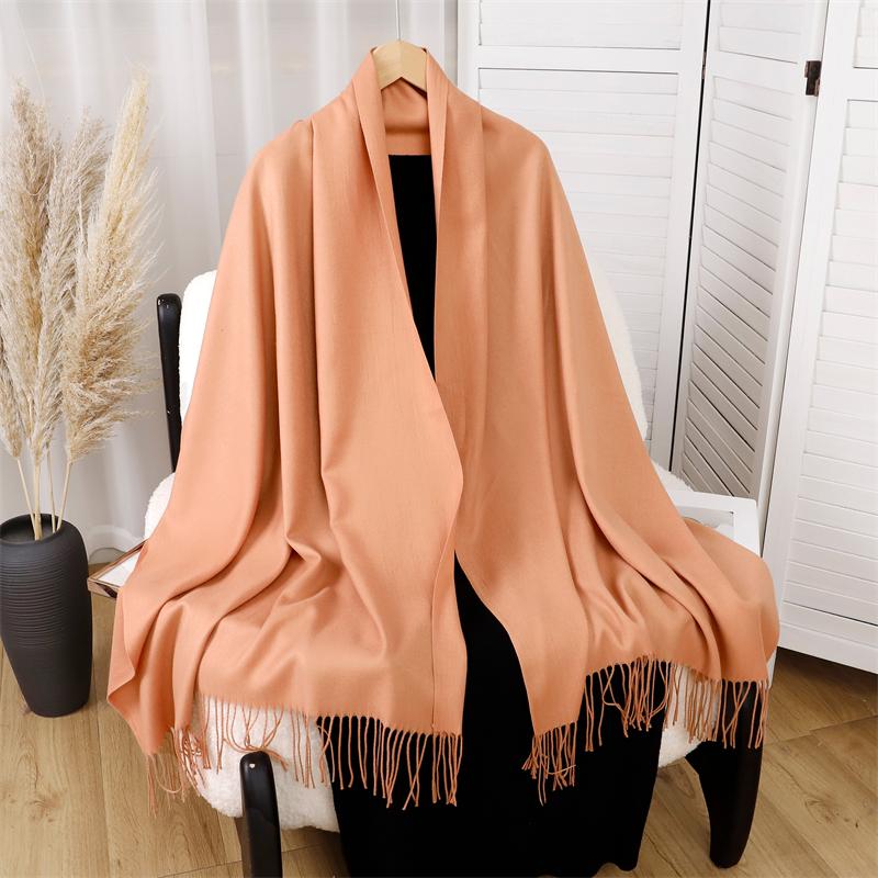 

Зимняя шаль для женщин, длинные теплые кашемировые шарфы, хиджаб, сплошной женский шарф, женская пашмина, бандана, платки для головы, эшарп