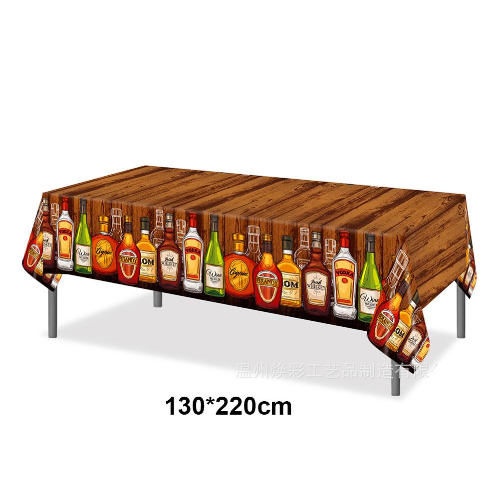 Whiskey Party Decor Whiskey Beer Bottle Glass Cup Balloon Banner Whiskey Honeycomb Table Decor Men Women Birthday Party Supplies