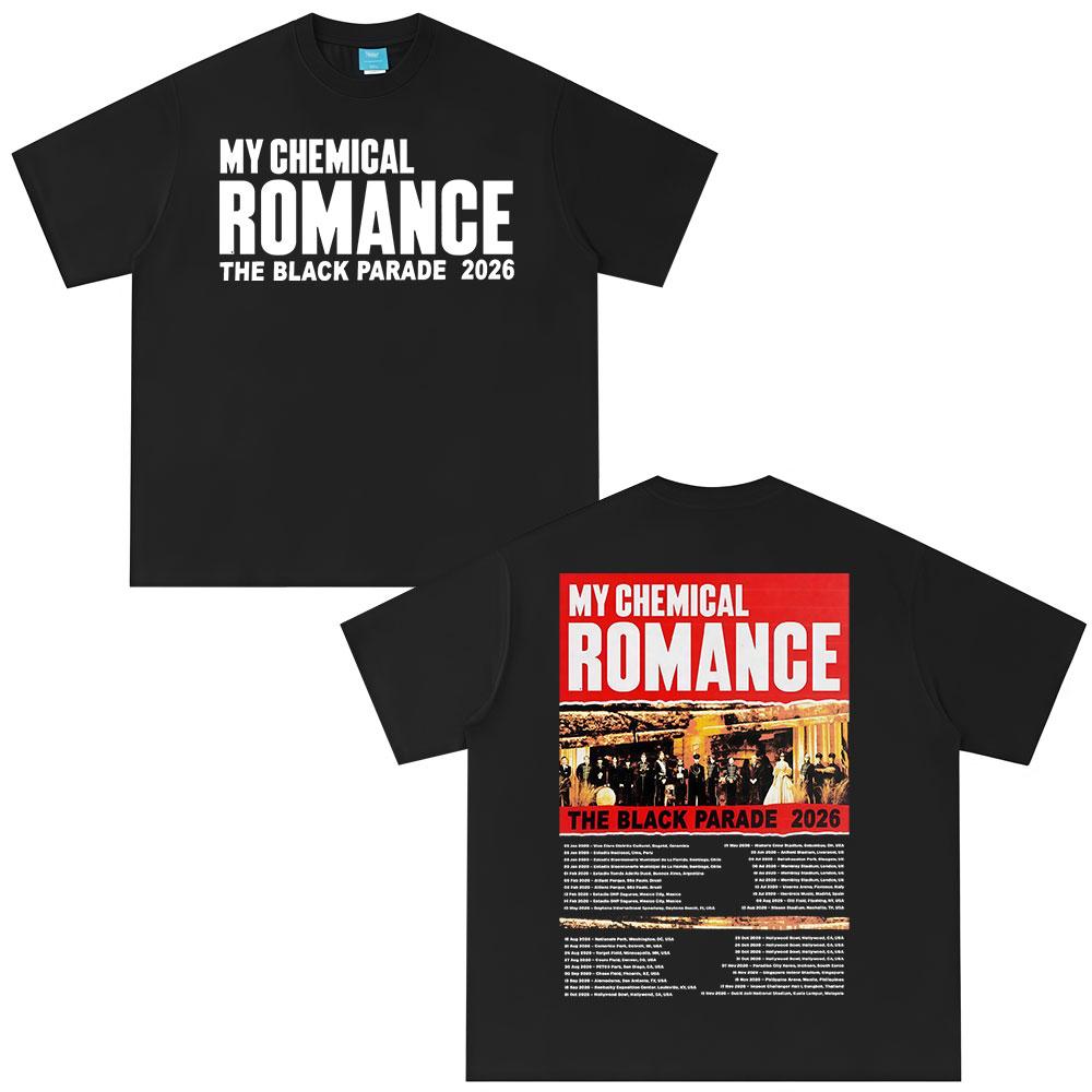 

Rock Band My Chemical Romance T-shirt The Black Parade 2026 Tour T-shirts Men Women Clothing Fashion Vintage Y2K Top Streetwe... S разноцветный