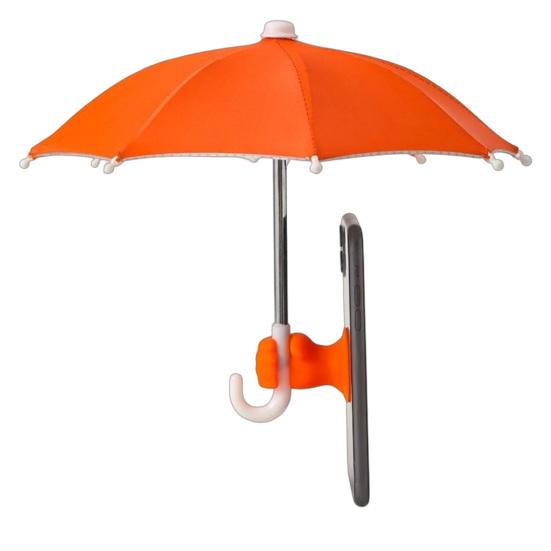 Mini parasolka do telefonu komórkowego z przyssawką, parasolka na smartfona z ochroną UV, uniwersalny uchwyt na telefon komórkowy na plażę, podróże, na zewnątrz, do kubka