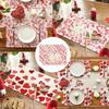 Pink Love Valentine's Day Placemats Set of 4, 12x18 Inch Seasonal Anniversary Wedding Table Mats for Party Kitchen Dining Decoration