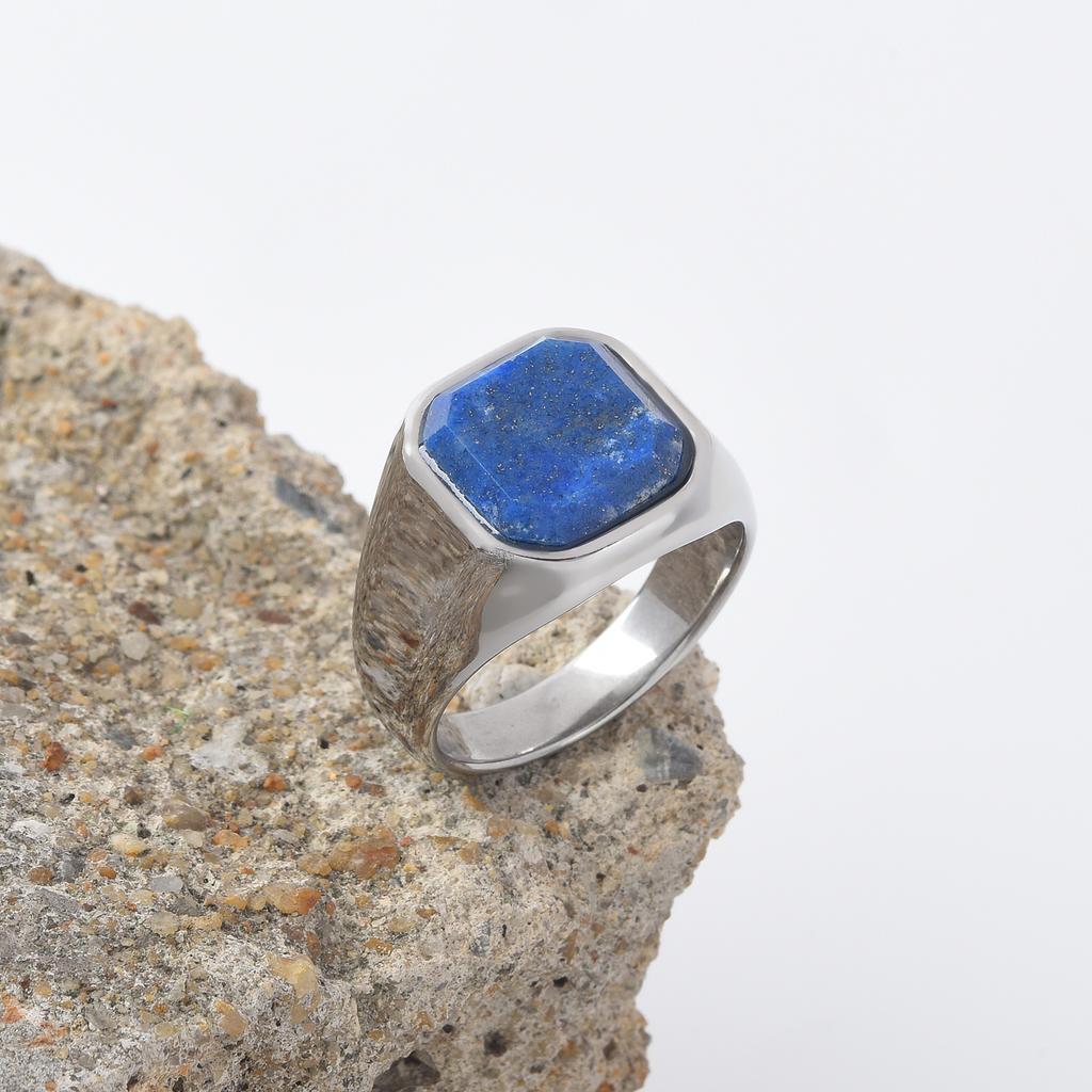 Men's/Women High Quality 316LStainless Steel Onyx Party Rings Fashion Trend Titanium Steel Ring  Jewelry