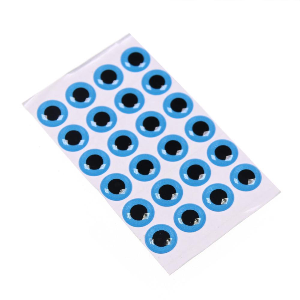 50PCS Glow In The Dark 3D Fish Eyes Fly Tying Sea Fishing Jigs Night Fishing Lure Making Accessories Luminous Material