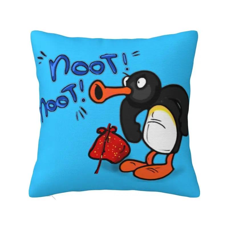 Luxury Pingu Noot Noot Throw Pillow Cover Decoration Custom Ulzzang Penguin Cushion Cover 40x40 Pillowcover for Sofa