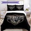 Set Biancheria da Letto Stile Gotico Traspirante Copripiumino con Federe Biancheria da Letto Decorativa per Camera da Letto Decorazione Casa Regalo di Compleanno