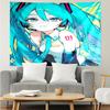 Hatsune Miku Tapestry for Bedroom Aesthetic Classroom Tapestries Wall Hanging for Living Room Dorm Office,Ideal Creative Gift
